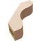 Ekena Millwork 3-inch W x 10-inch D x 10-inch H Stanfield Rough Cedar Woodgrain TimberThane Knee Brace, Primed BRCUR03X10X10STARCPR - alternate 3